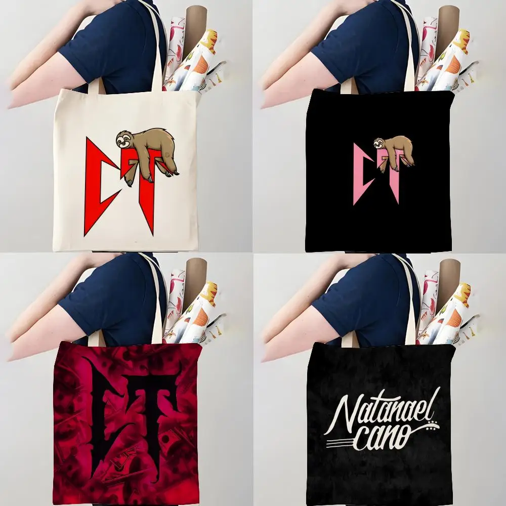

Rapper N-Natanael Cano Singer Storage Bags Canvas Tote Bag - Festive Large Capacity Handbag for Picnic Travel Shopping