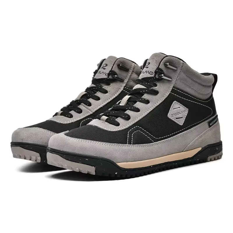 Popular Wide Last High Help Youth Outdoor Mountaineering Shoe Waterproof and Anti Slip Men's Hiking Shoe Comfortable Sports Shoe