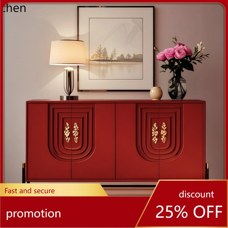 

HXL Minimalist Lacquer Entryway Cabinet with Sideboard Storage