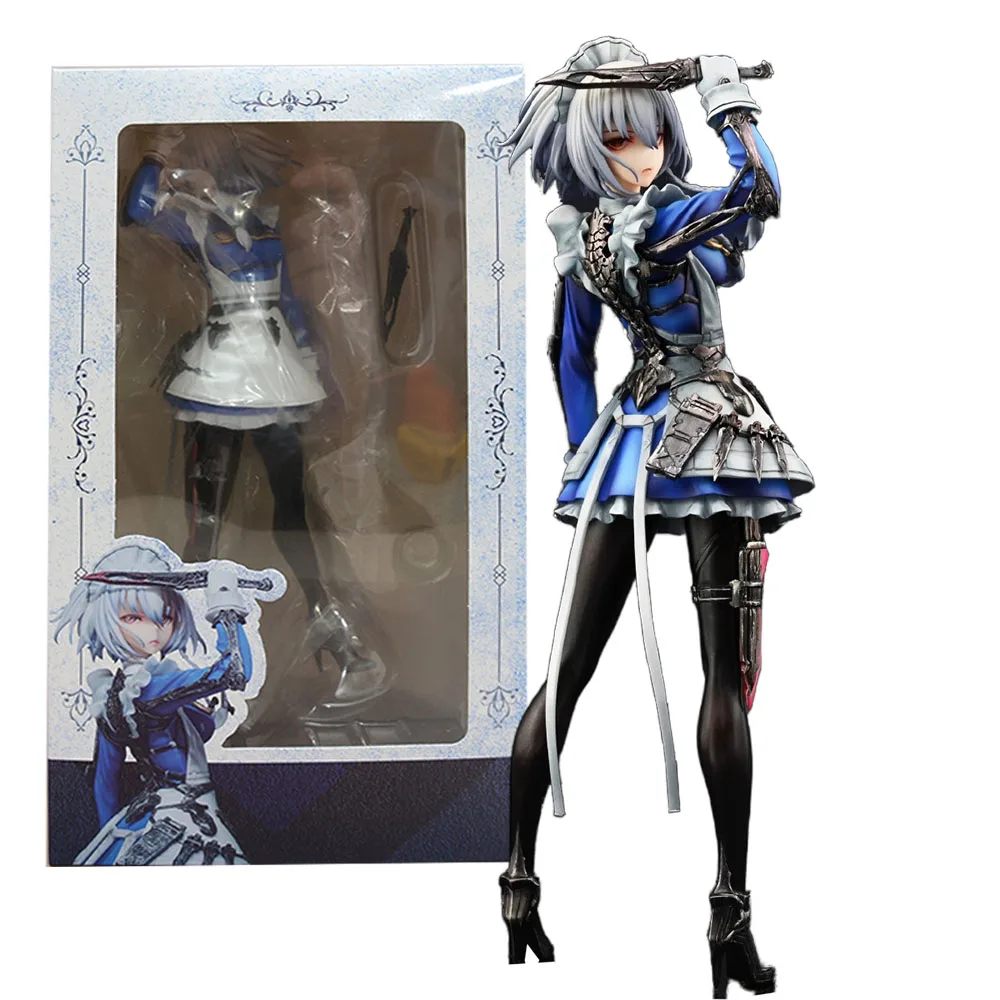 

24CM Anime Project Figure Izayoi Sakuya Stand Animation Model Toys Gifts Collection Decoration Ornaments PVC