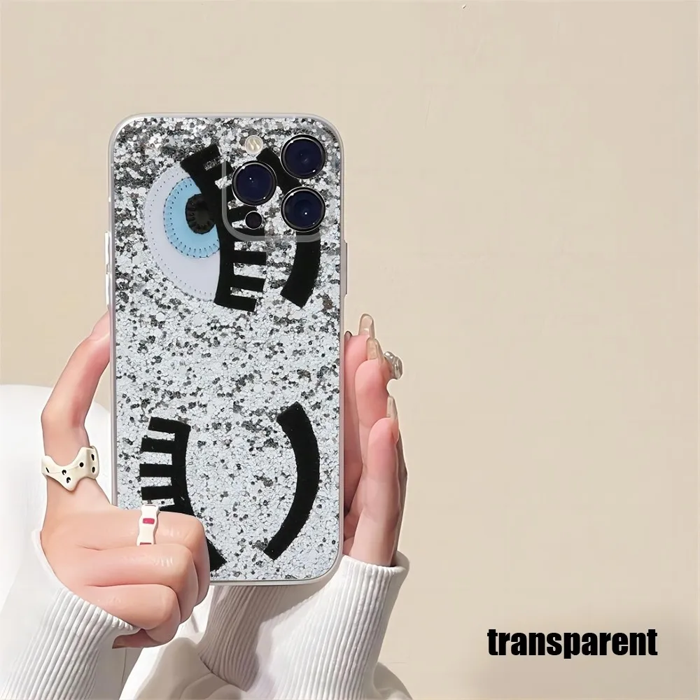 Hot Chiara Ferragni Eyes Eyes Phone Case For pattern iPhone 15 14 12 13 11 Pro Max Mini X XR XS Max 7 8 Plus transparent cover