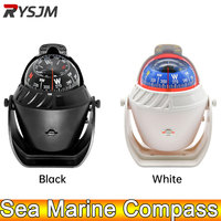 AD Waterproof Compass With Electronic LED Light Nautical Sea Pivoting Marine Boat Compass For Marine Navigation Positioning