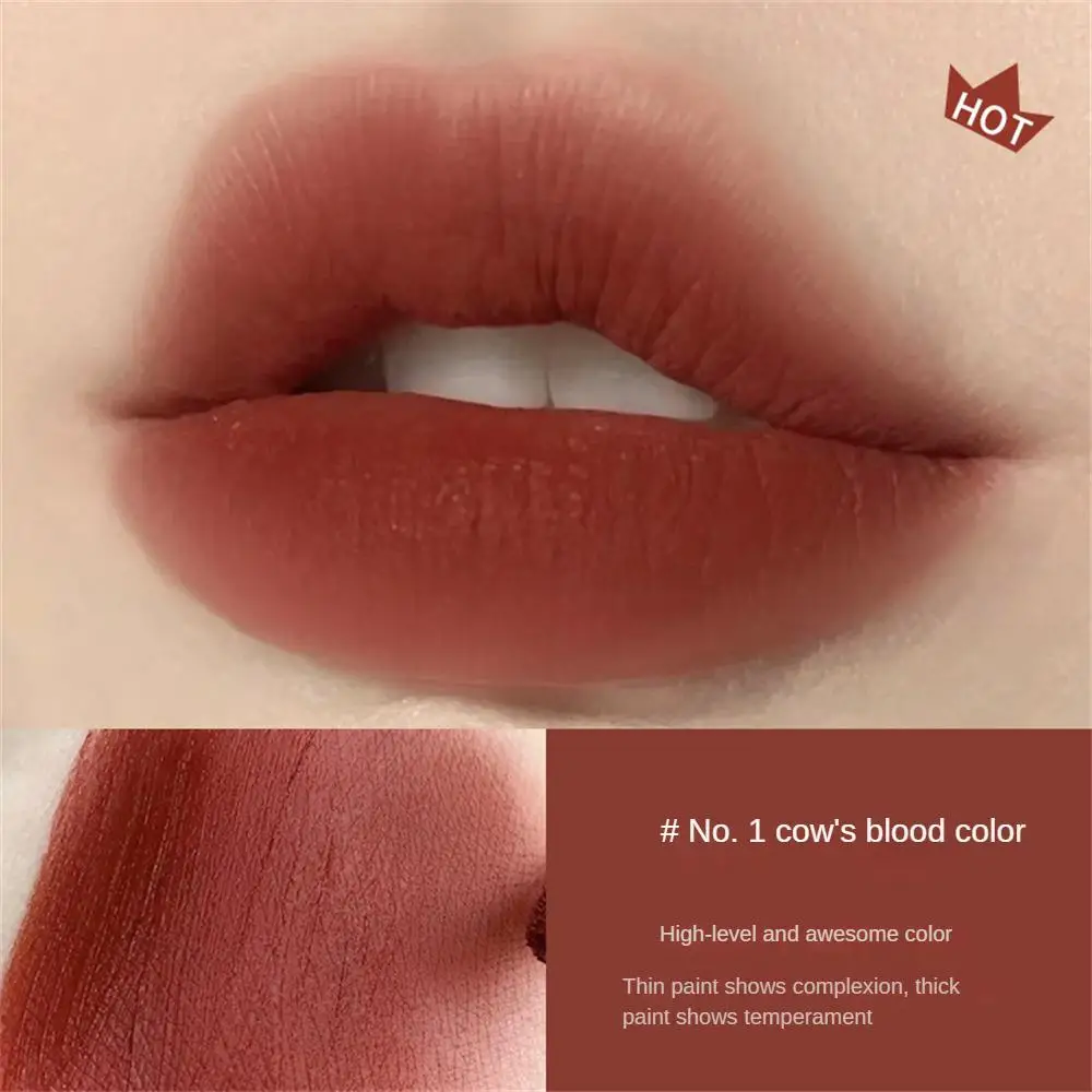 Verbeter de huidskleur Lippenstift Populaire make-up Matte lip Klei Hydraterende Heetste liptrends Matte lipgloss Weelderige lippen Opstaan