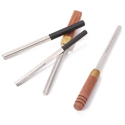 Guitar Fret File Repair Tool Guitar Fret Groove Polishing Guitarra Luthier Tools Wooden/Rubber Handle Maintenance File