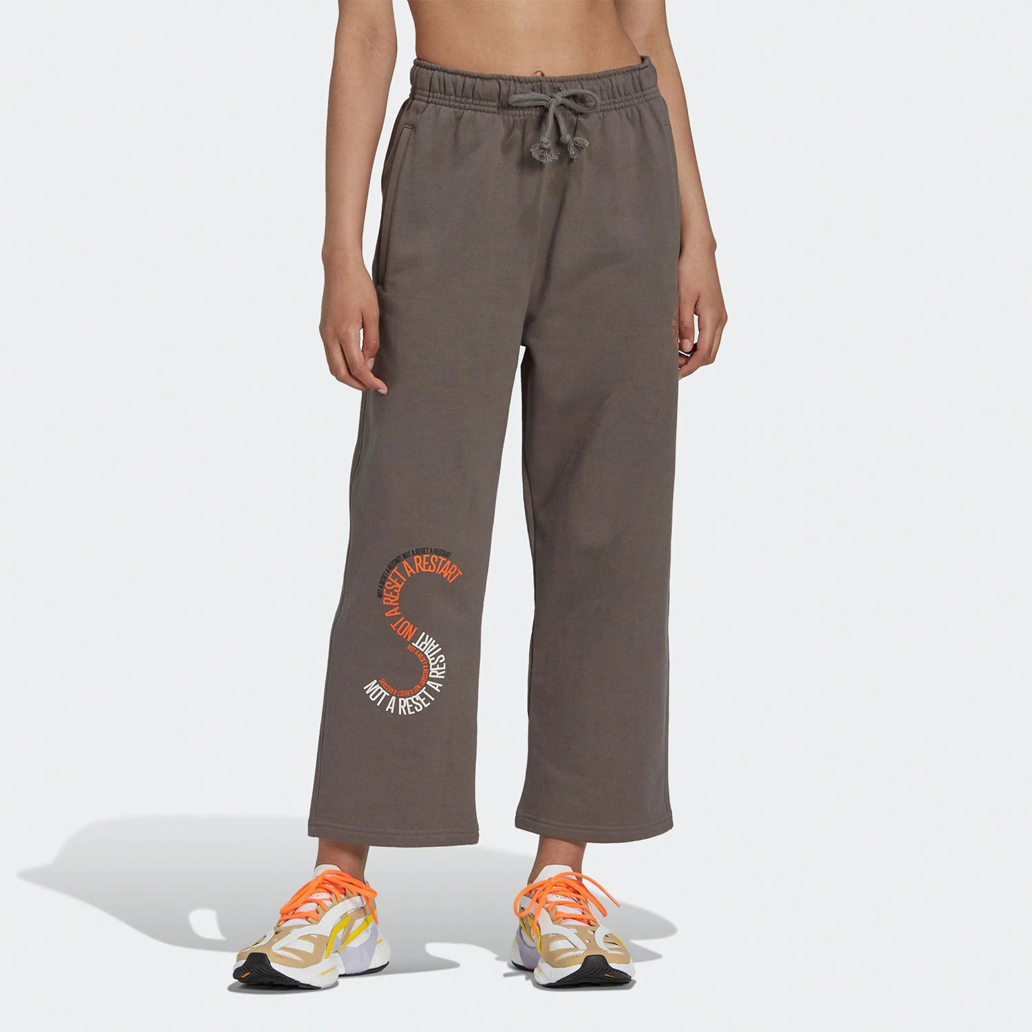 Adidas genuine sports women's letter printed loose casual pants IB5881