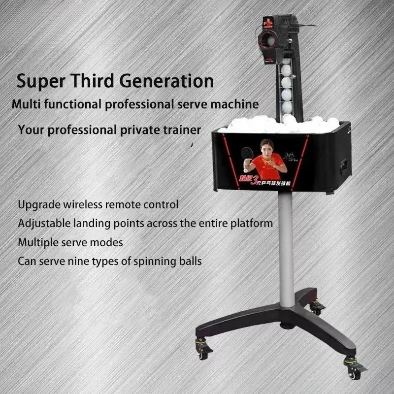 Super Ball Machine Three Generations  Double Fish Automatic T  le Tennis Machine  T  le Tennis Robot