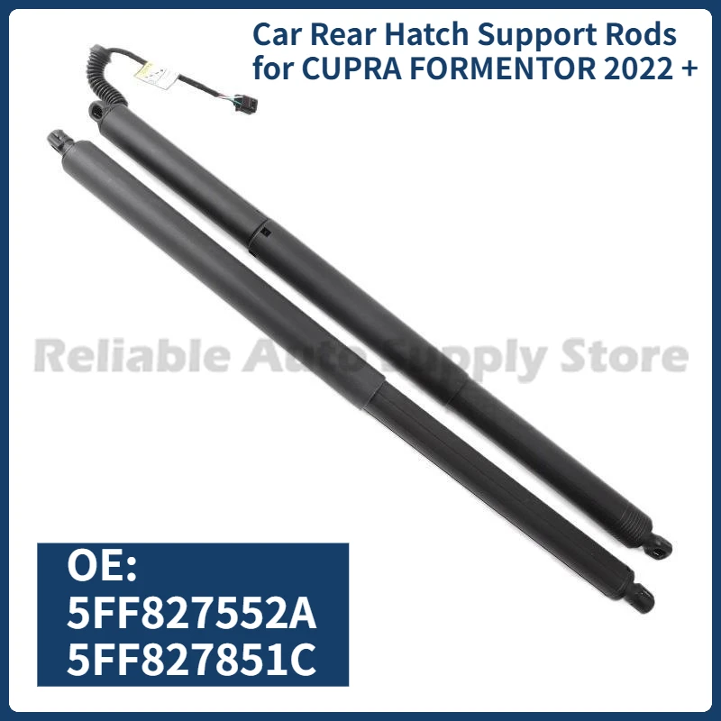 

1 Pair of Car Rear Hatch Support Rods 5FF827552A 5FF827851C Car Trunk Electric Tailgate Strut for CUPRA FORMENTOR 2022 +