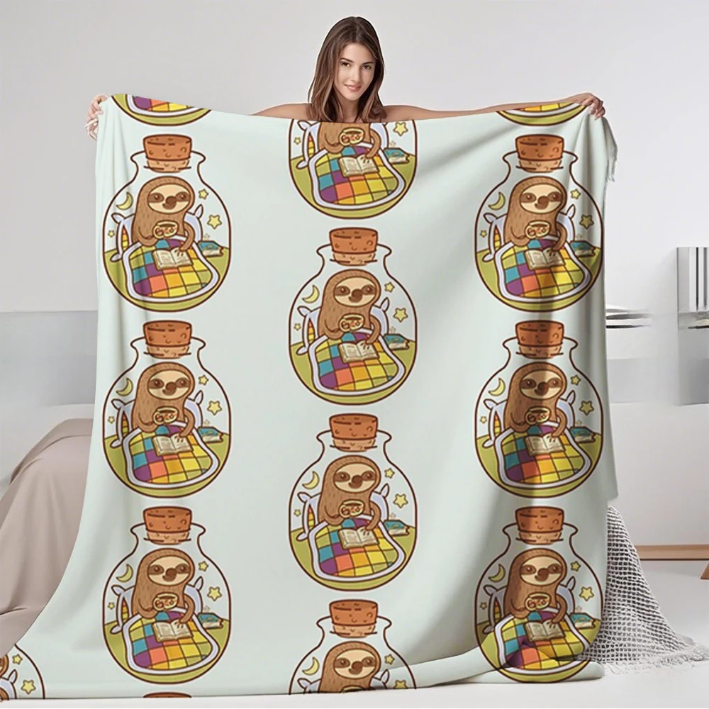 

Geometric Flannel Blankets Squeeze The Day Throw Blanket Bedspread Blanket For Airbnb Hosts Living Room Picnic With