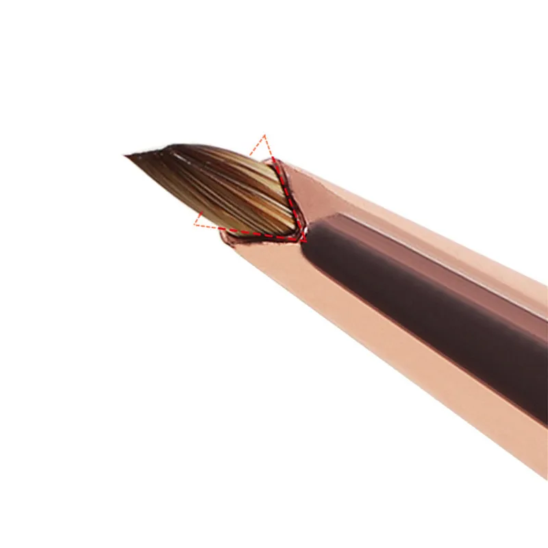 4 Stijl Driehoekige Bloemblaadje Nagelborstel Acryl Nail Art Liner Brush Strepen Raster Bloem Schilderij Tekening PenManicure Gereedschap