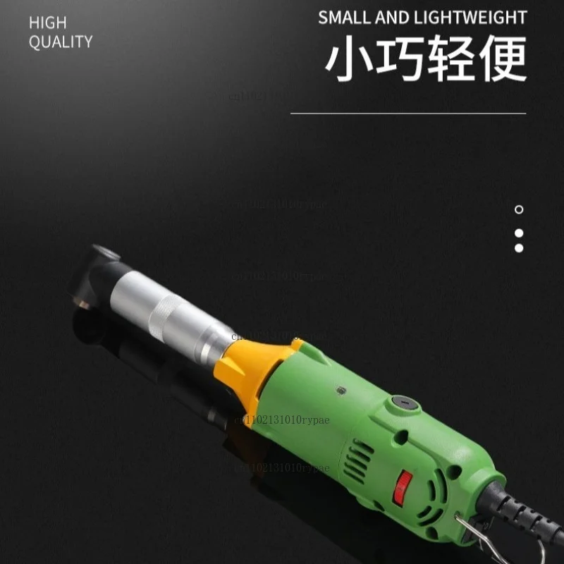 Multi-functional 90degree right-angle electric grinder with 6-speed regulation and 3mm chuck for mold polishing and tile cutting
