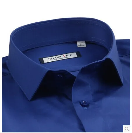 Plus Size XS-5XL 6XL Cotton Mens Dress Shirts Commercial Male Long Sleeve Slim Fit Shirts Men\'s Clothing SFL4A47