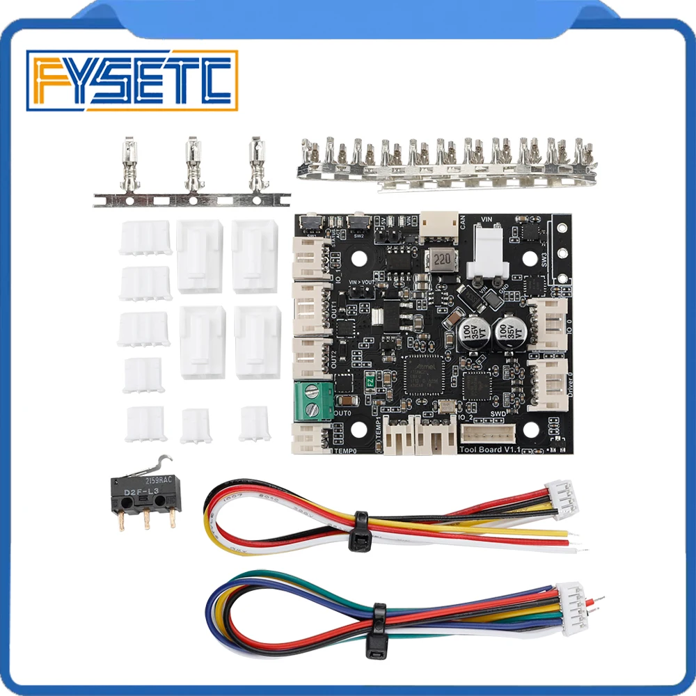 

FYSETC Clone Duet 3 Toolboard 1LC V1.1 A CAN-FD connected expansion Board For the Duet 3 Mainboard 3D Printers CNC Machines