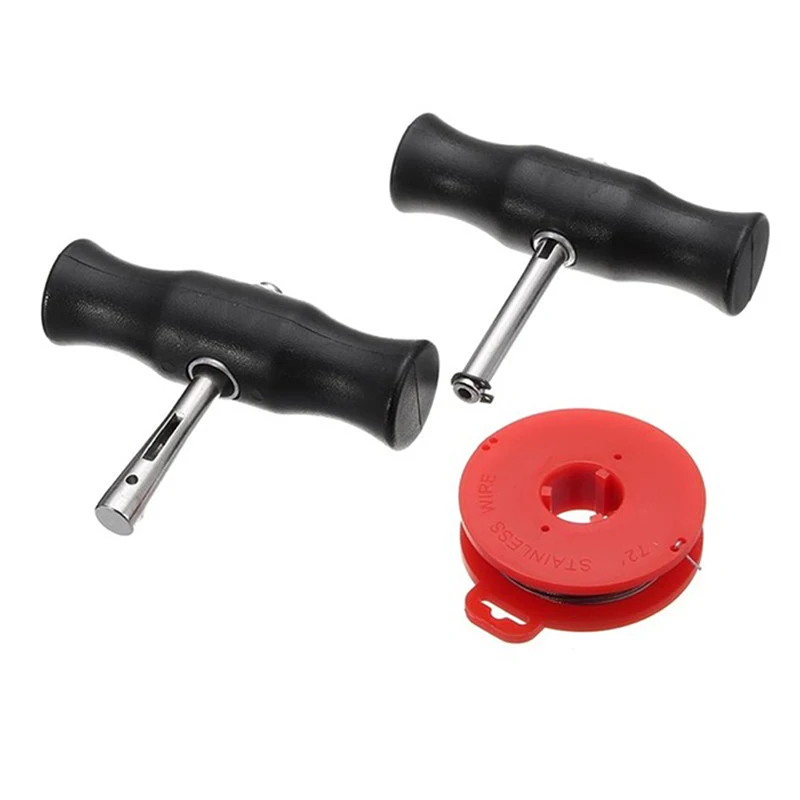 【CR】Car Windshield Removal Tool Windscreen Window Glass Cutting Wire + Handles Kit