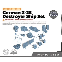 Yao's Studio LYCG700326 1/700 Model Upgrades Sets German Z-25 Destroyer Ship Set