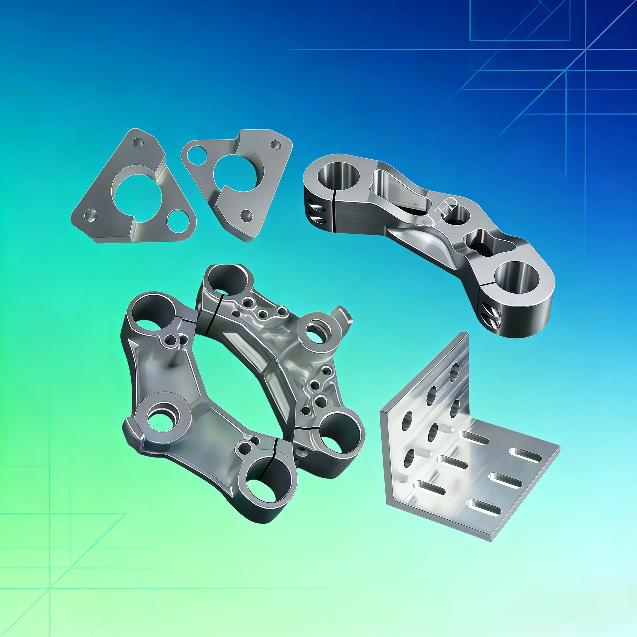 Triple Clamps for Motorcycle Bike Parts CNC Machined Milled and Polished Stainless Steel Billet Aluminum Brass One Stop Solution