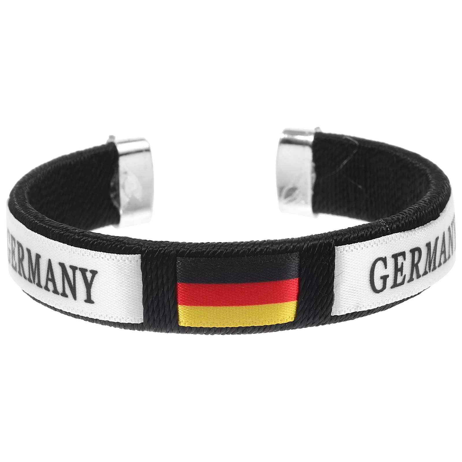 

Webbing Wristband Football Game Cheering Bracelet Flag Design Sports Fans Soccer Match Themed Flexible Durable Bracelets Party