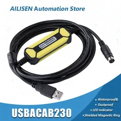 USBACAB230 Programming Cable For Delta DVP PLC USB-DVP RS232 Adapter