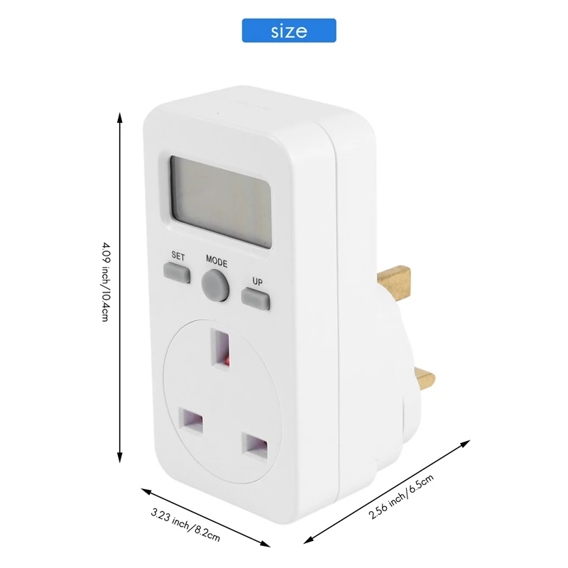 Digitale Vermogensmeter Plug-In Socket Elektrische Wattmeter Energie Monitor