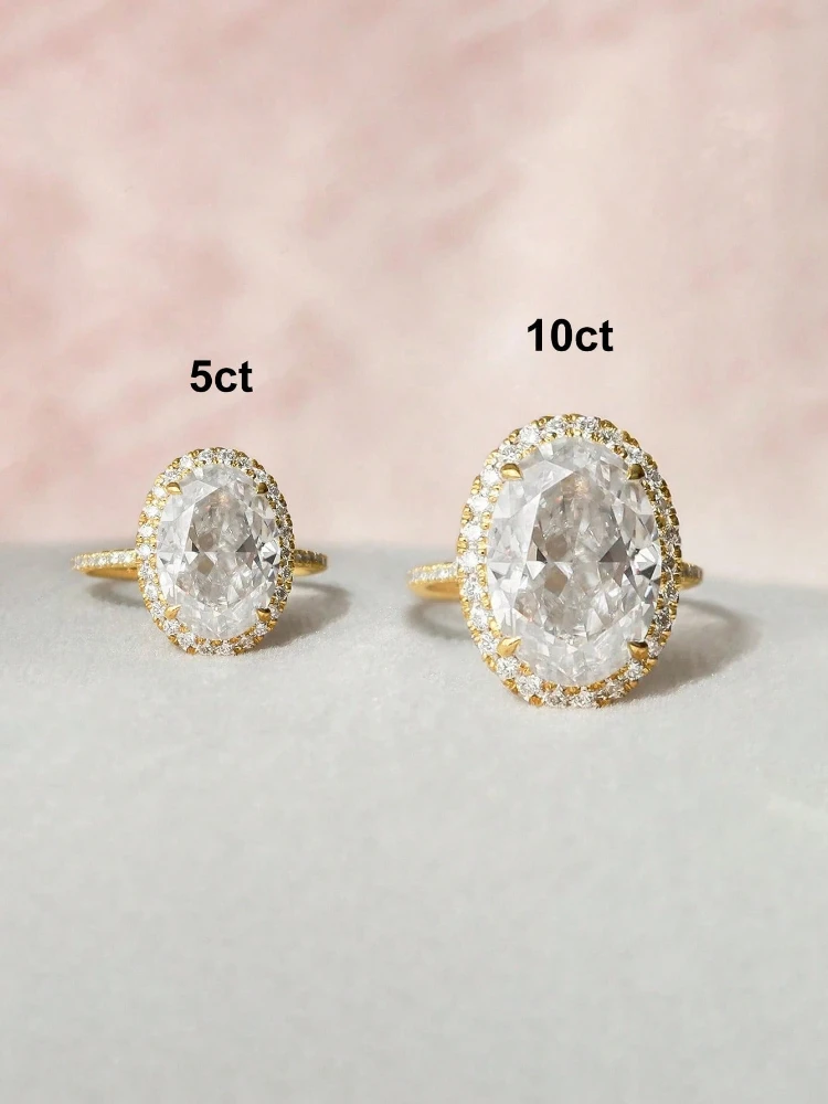 925 Sterling Silver Advanced Classic Oval Zircon Shiny Ring For Women Match Daily Outfits Party Luxury High Quality Fine Jewelry