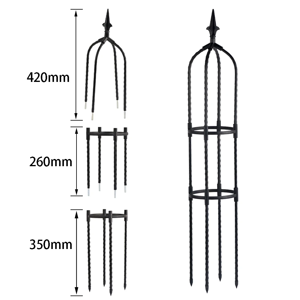 Krata ogrodowa dla rośliny pnące z adapterem podwyższającym Obelisk ogrodowa krata wysokie rośliny doniczkowe podtrzymują kwiaty