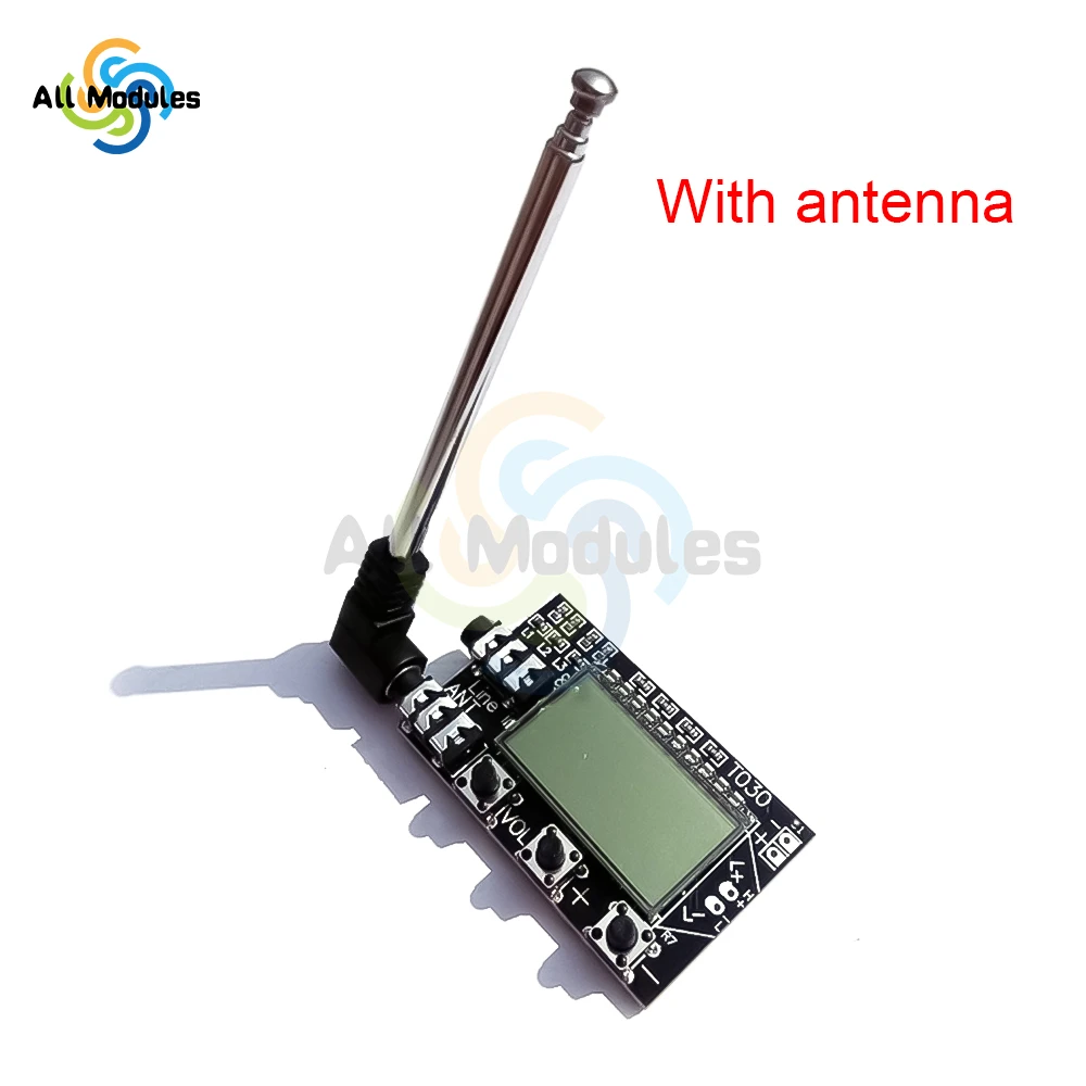 DC 3.6V-15V Digital LCD Dual Channel FM Transmitter Board Module Fm 76MHz to108MHz Module Stereo Wireless Audio Transmission