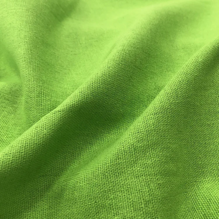 

50x150cm Solid Color Linen Cotton Fabric For Needle Embroidery Patchwork Sewing Home Textiles Clothes Fabrc