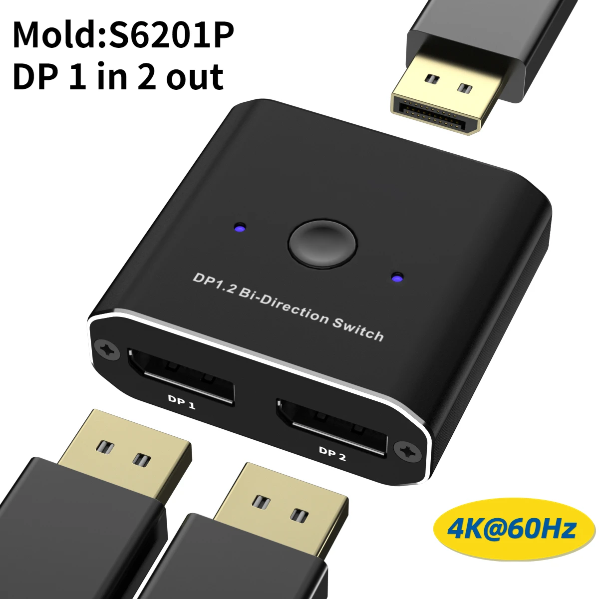 Adaptador compatível com HDMI para Xiaomi Mi Box, Switcher HD, 1x2, 2x1, 4K, PS4, 3, TV, Switch, Splitter HDMI