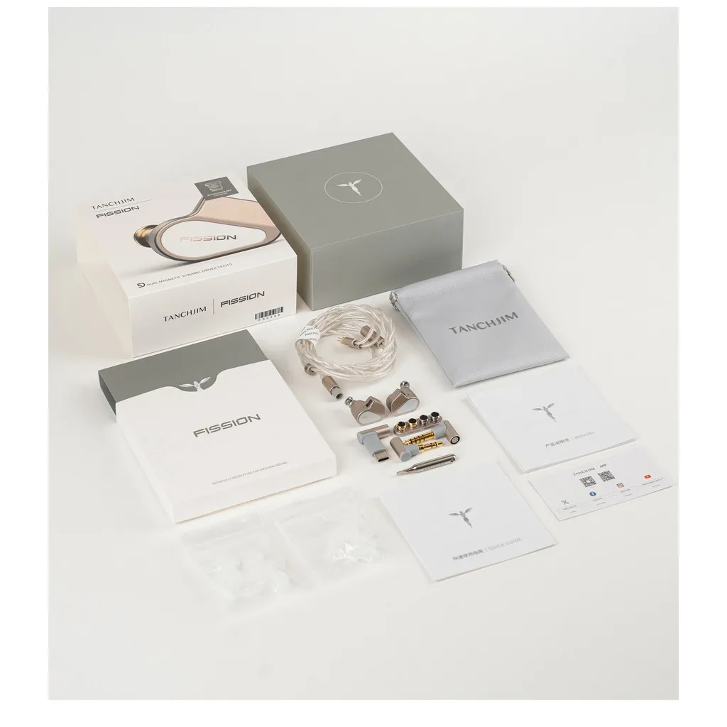 TANCHJIM Fission 5-го поколения DMT Динамический драйвер Наушники-вкладыши 4 режима звука 12 уникальных звуковых профилей Разъемы 3,5/4,4/Type-C