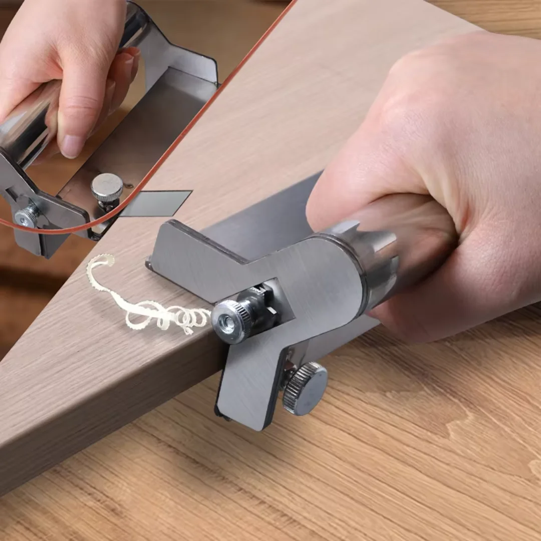 Woodworking Blade Edge Corner Planer Edge Banding Arc Trimming Manual Planer Wood Chamfering Fillet Scraper Board Deburring Tool