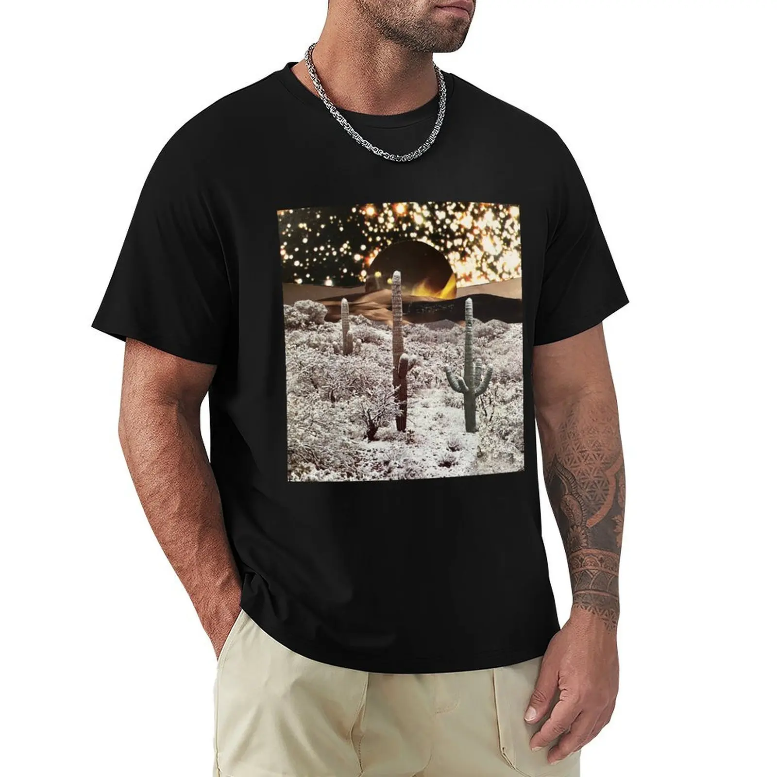 Desert Trees T-Shirt Construction Work Tee Shirt