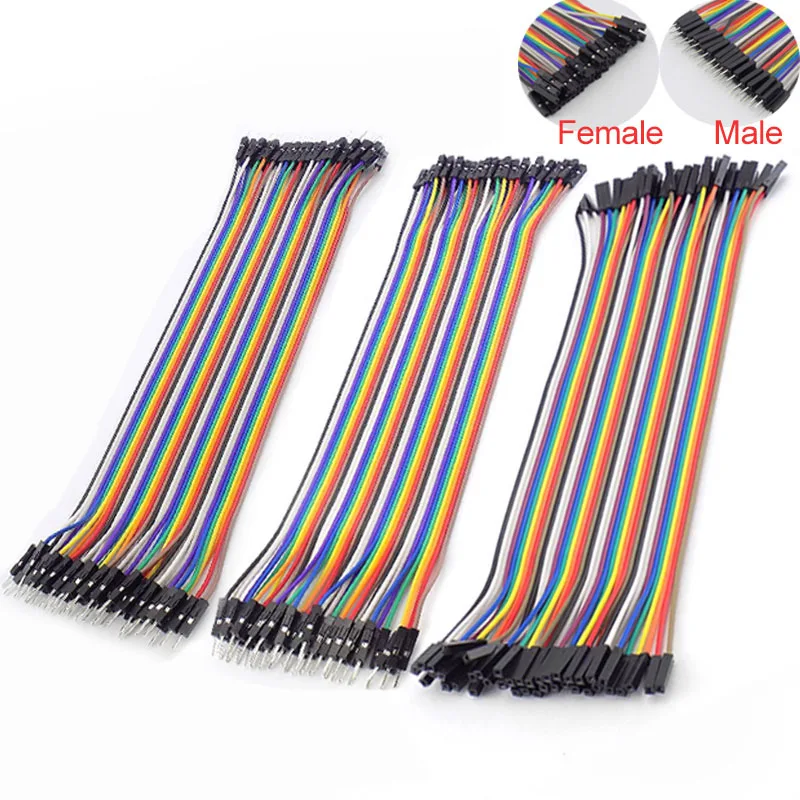 40pin Jumper Wire 20cm Jumper Line Eclectic Breadboard Cable Male to Male Female to Female Pin Connector for DIY Kit B4