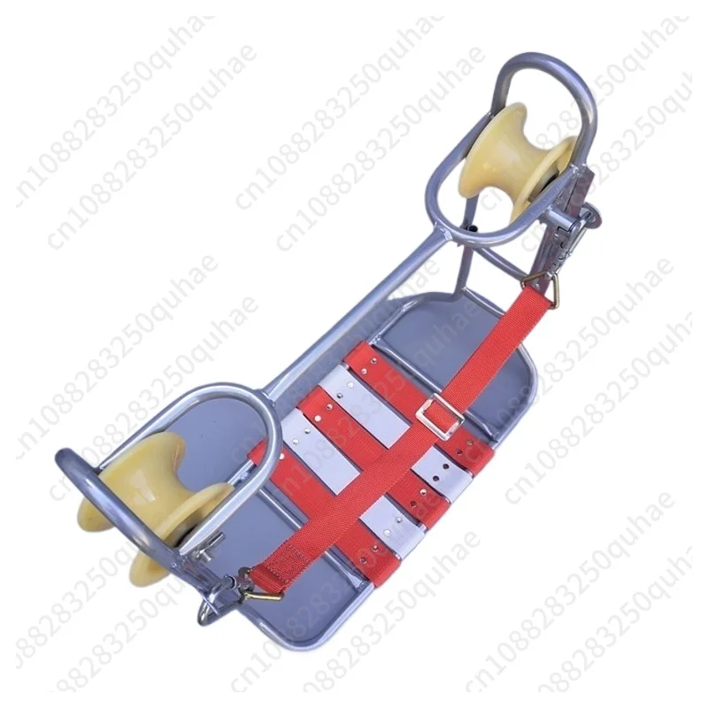 Double-wheel Cable Hanging Trolley, Steel Strand Aerial Work Saddle Slider for Telecommunication Line Construction