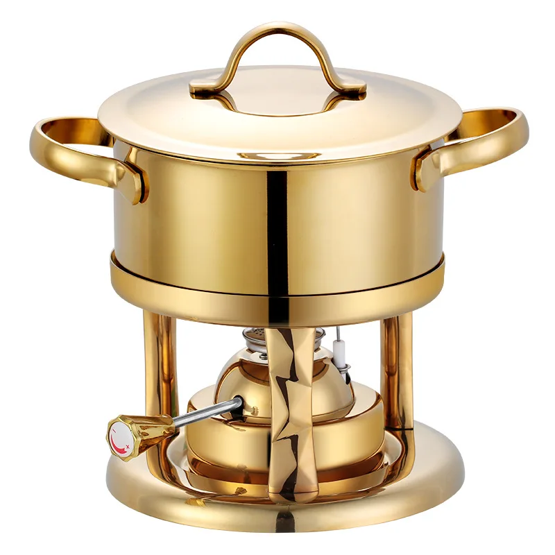 

Single small hot pot, inflatable stove, adjustable, one person, one pot, dedicated self-service shabu