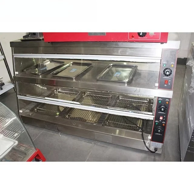 

Factory Direct Food Heater Display Cabinet Display Glass Tart Bread Food Heater
