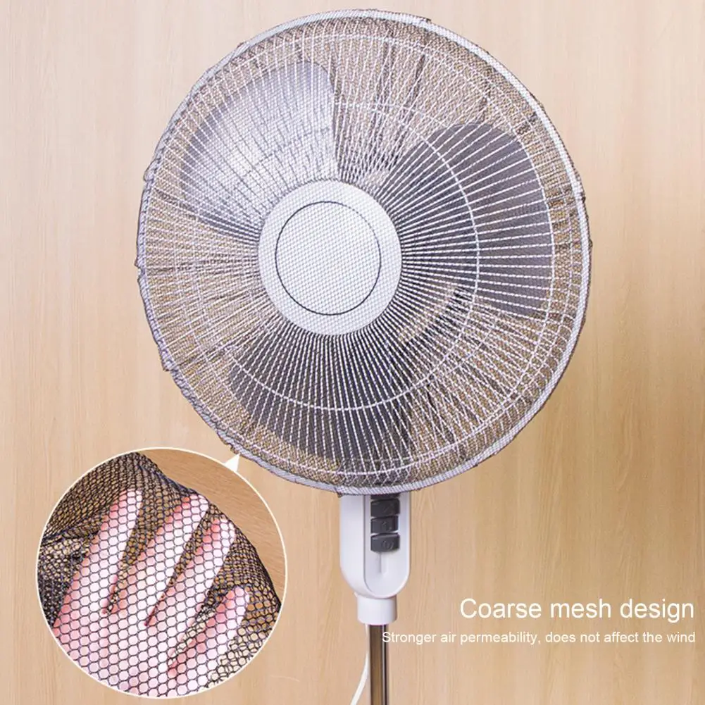 Durable Fan Protection Cover Foldable Fan Cover Front Back Wrapped Anti-pinch Hand Thick Mesh Finger Protector Fan Guard