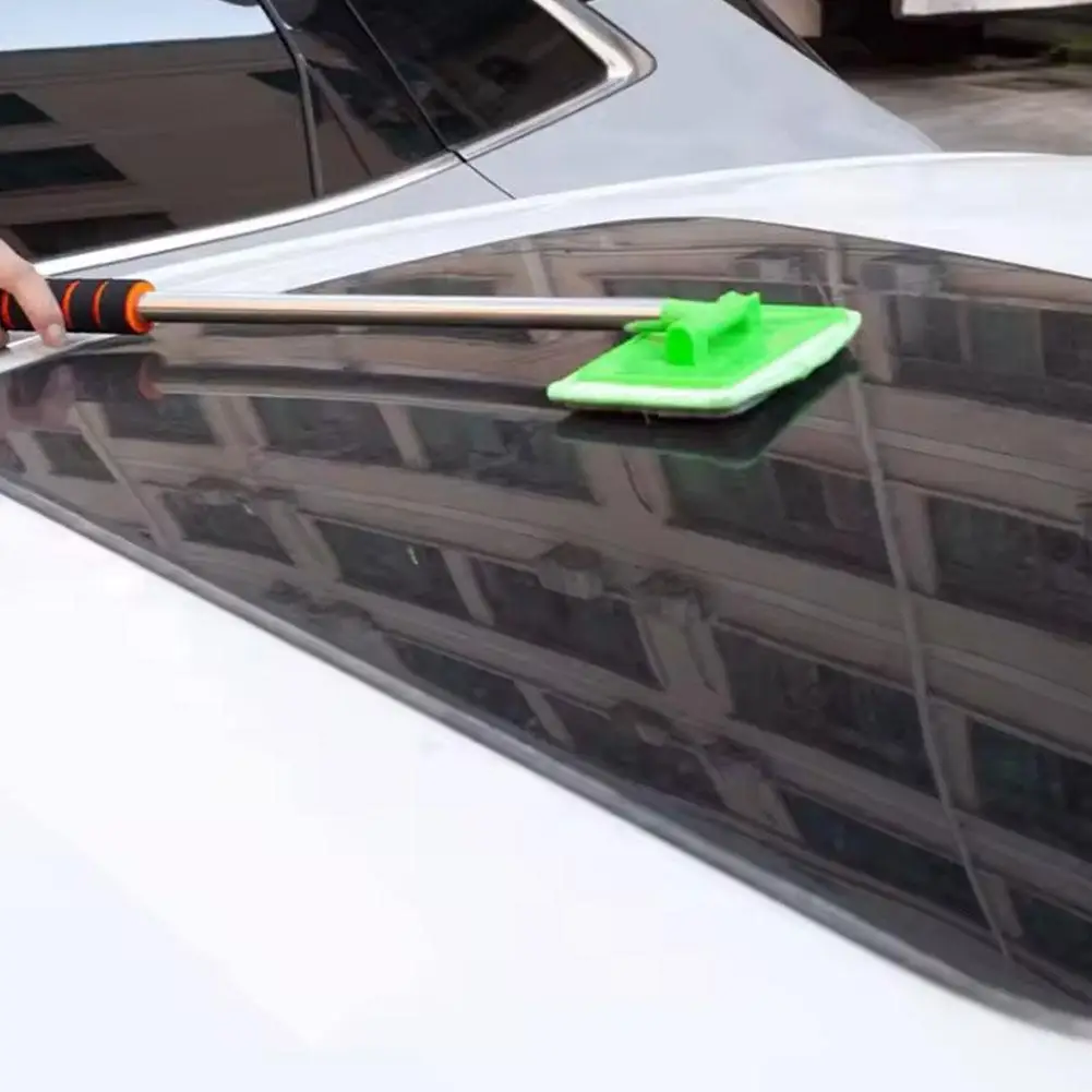 سيارة تلسكوبي مرآة الرؤية الخلفية ممسحة مرآة السيارات تلسكوبي زجاج النافذة أدوات الزجاج يده تنظيف ممسحة J7G5 #5