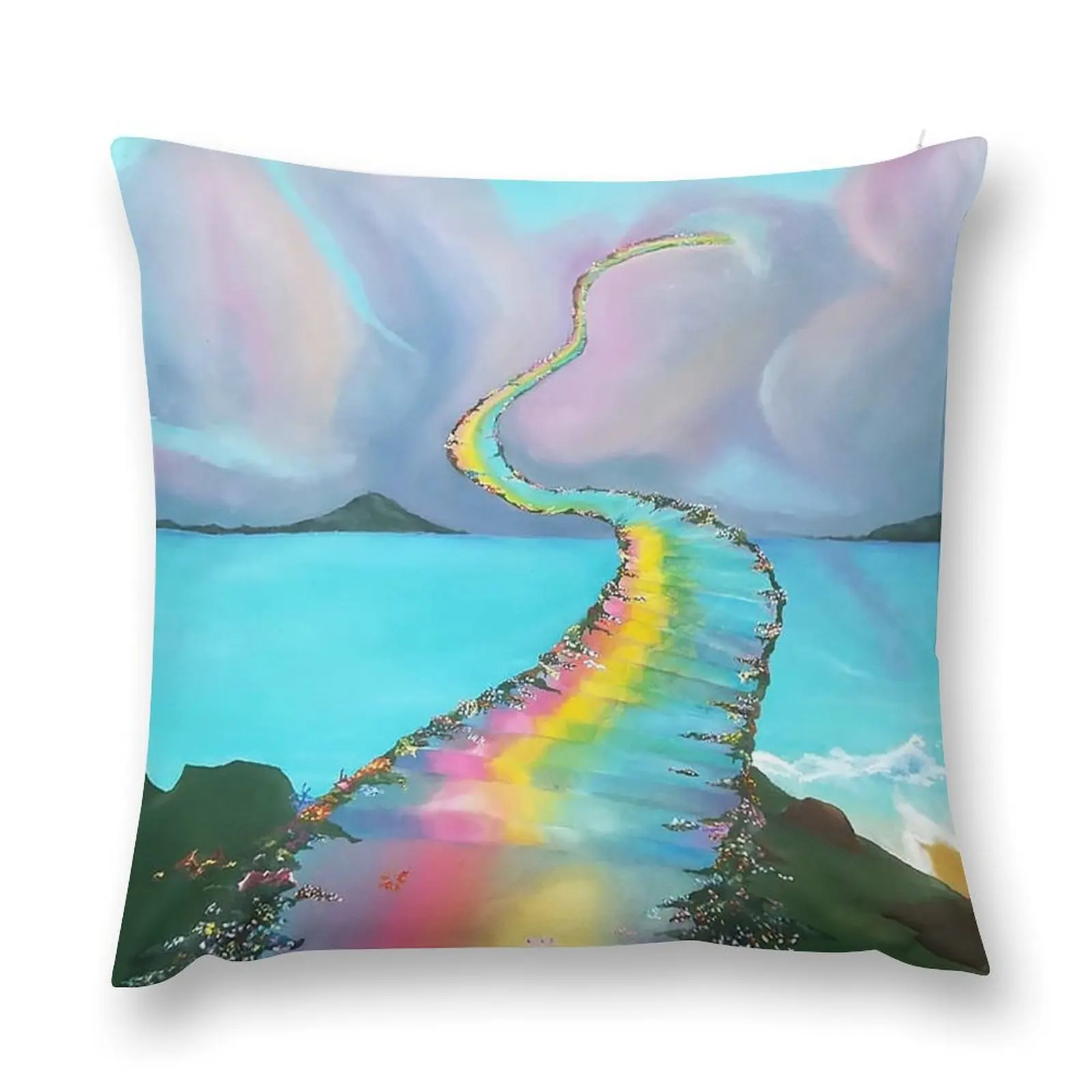 

Rainbow Bridge Throw Pillow Christmas Pillow Cases Luxury Pillow Cover Decorative Cushion Cover Cases