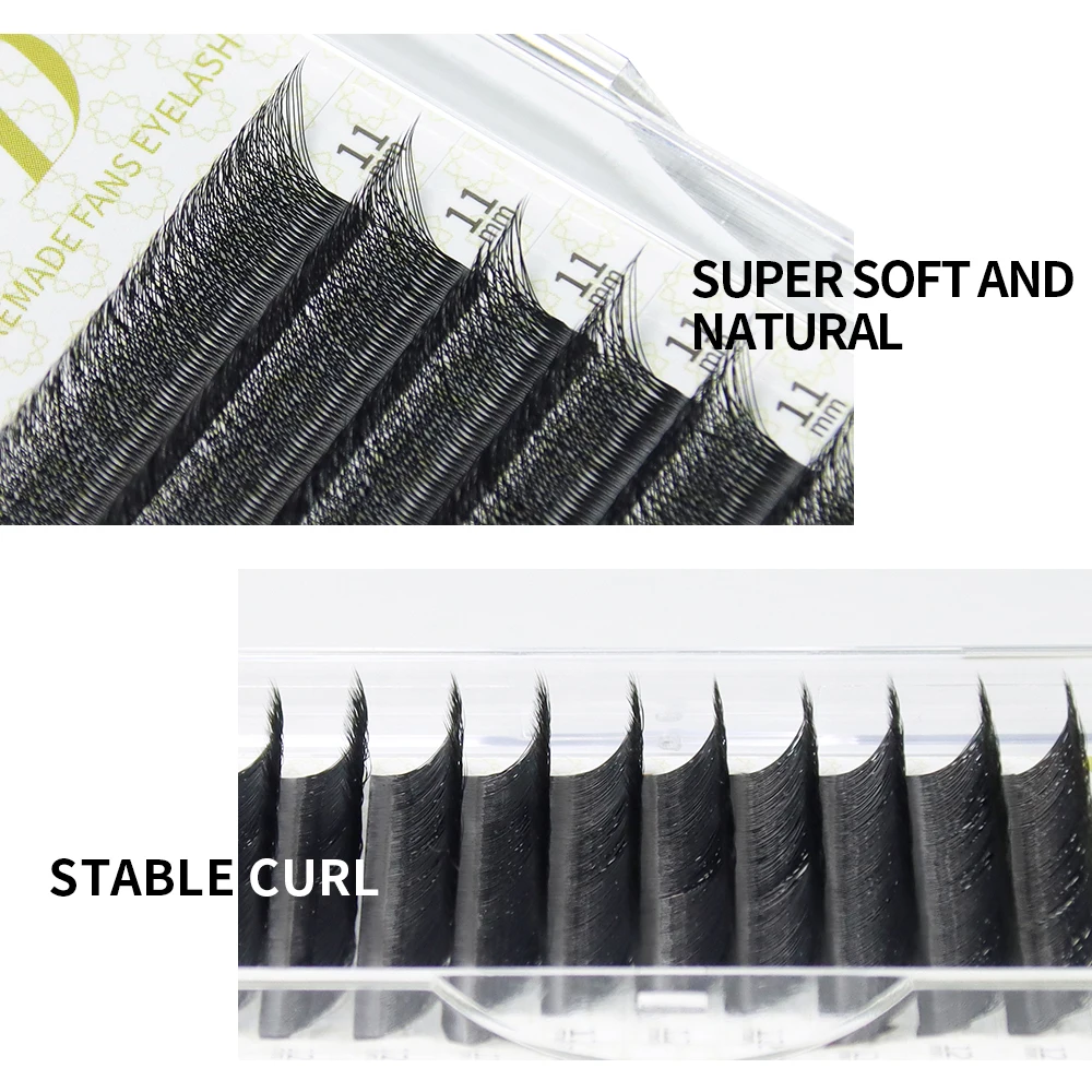 GAHAMACA 4D W Shape Eyelash Extensions Premade Volume Fans YY Style Lashes Faux Mink Soft Easy Faning Professional Natural