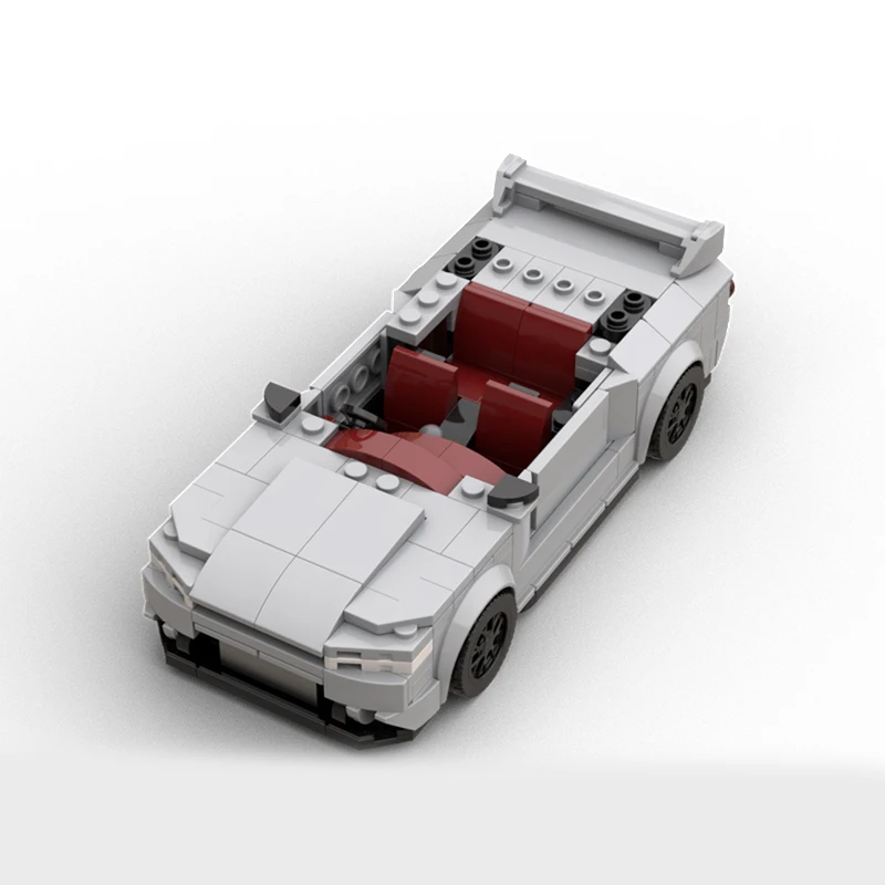 Speed Racing Car Model MOC Building Bricks R32 Gtr Japanese Sports Car Modular Technology Holiday Gifts Assemble Toys Ideal Gift
