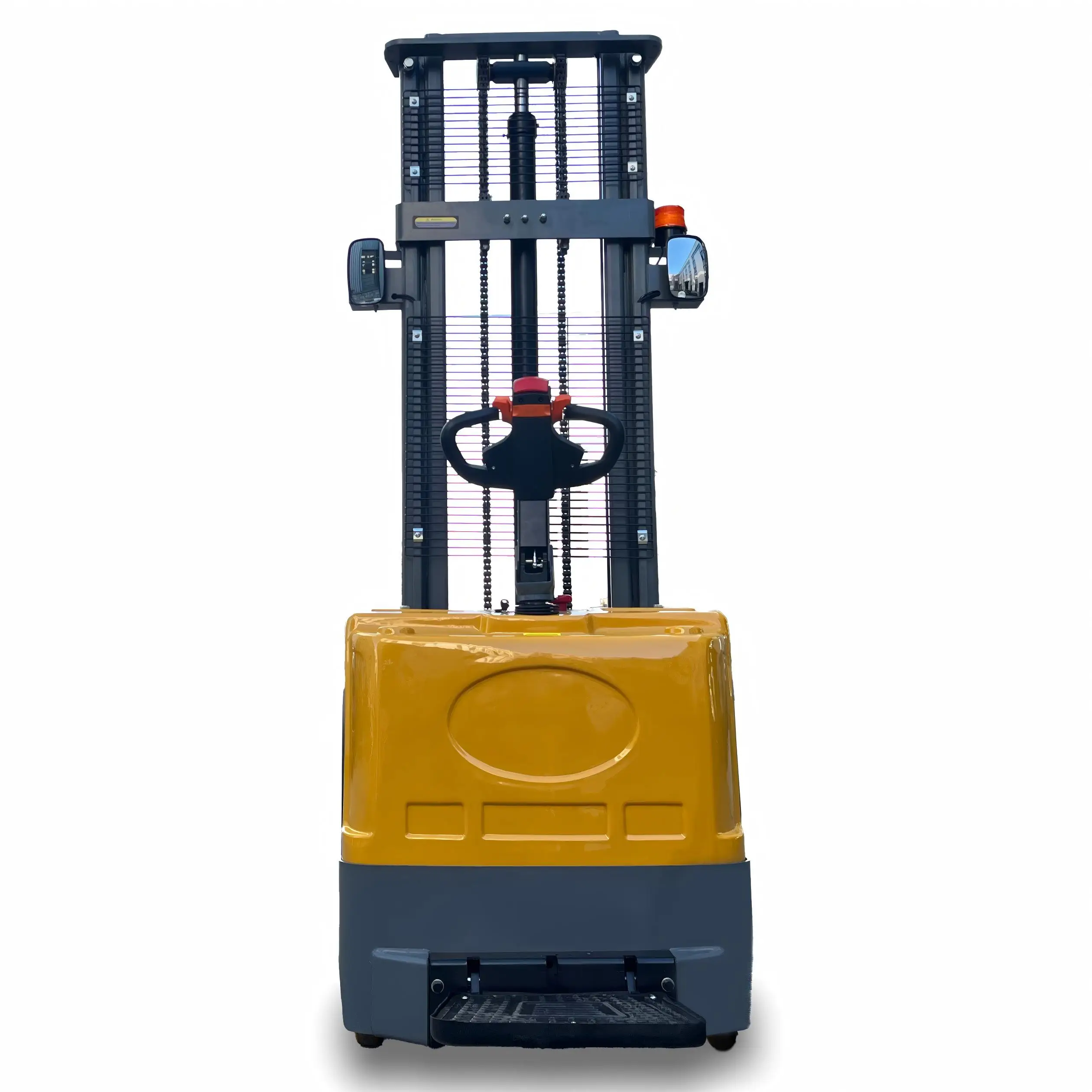 Light Weight 1500kg 3000mm Pallet Stacker Easy to Control All-electric Straddle Forklift Stacker for Warehouse and Hotels
