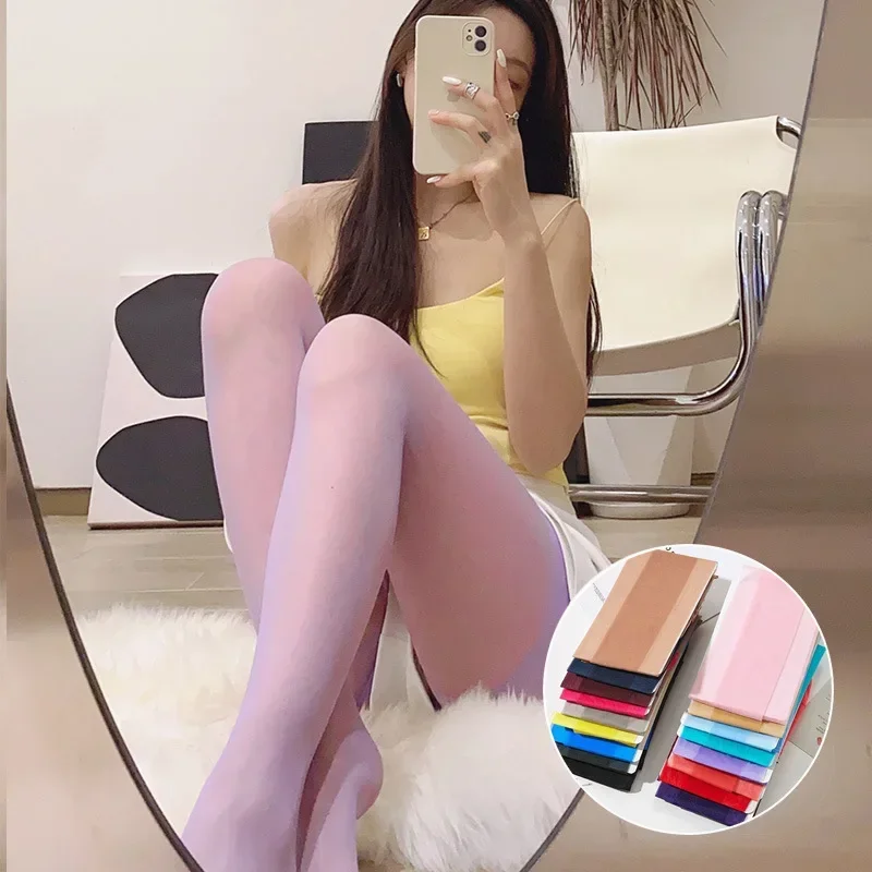 

Instagram Influencer Stockings Women Sheer Tights Super Elastic Anti-snagging Ladies Lolita Candy Sweet Pantyhose Long Stockings