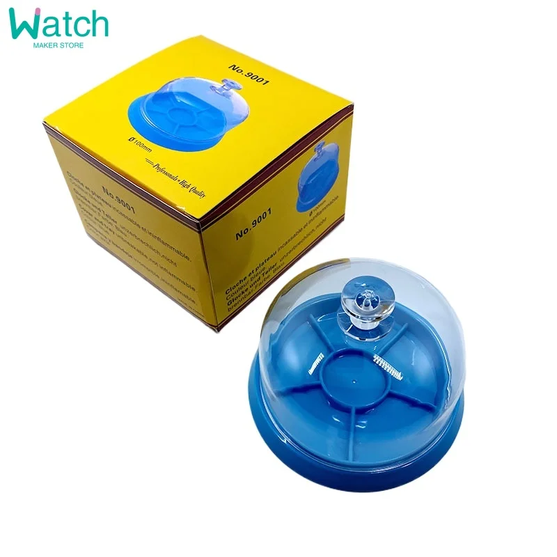 6 슬롯 시계 먼지 시트 커버 트레이 시계 운동 수리 도구 쥬얼리 도구 예비 보호기 시계 제조 업체 수리 도구