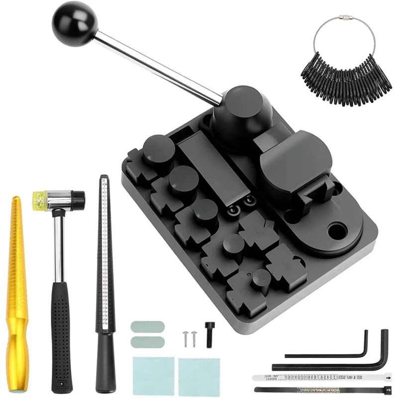 

A27F-Adjustable Dies Ring Bender Tool Kit-Precision Wire Bending Tool For Spoon Rings,Soft Jewelry Making In For Copper
