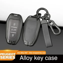 Car Smart Key Case Cover For Peugeot 308 3008 508 5008 408 4008 208 301 407 For Citroen C4 C6 C3-XR Picasso DS Keychain