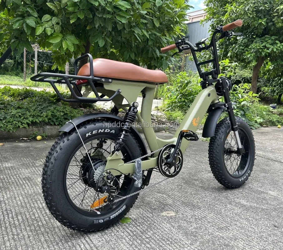 2024 New Design Step Through Frame Fatbike Electric 20Ah Lithium E Bicycle Battery Rust Resistant Chain Adult Electric Bike