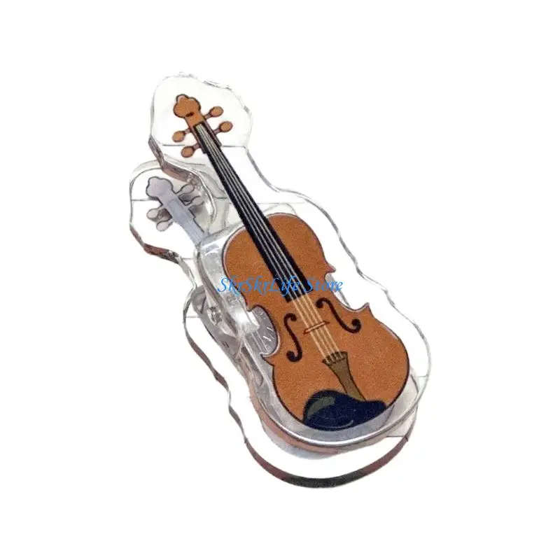 E65E Decorative Plastic Sheet Holder With Piano Guitar Violin Styles For Office School And Performances