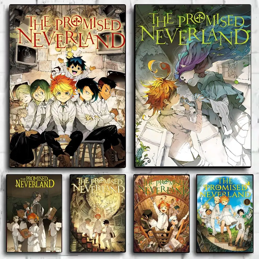 T-The P-Promised N-Neverland Poster HD Wall Art Print for Bedroom Living Room Office Bar Modern Aesthetic Home Decor