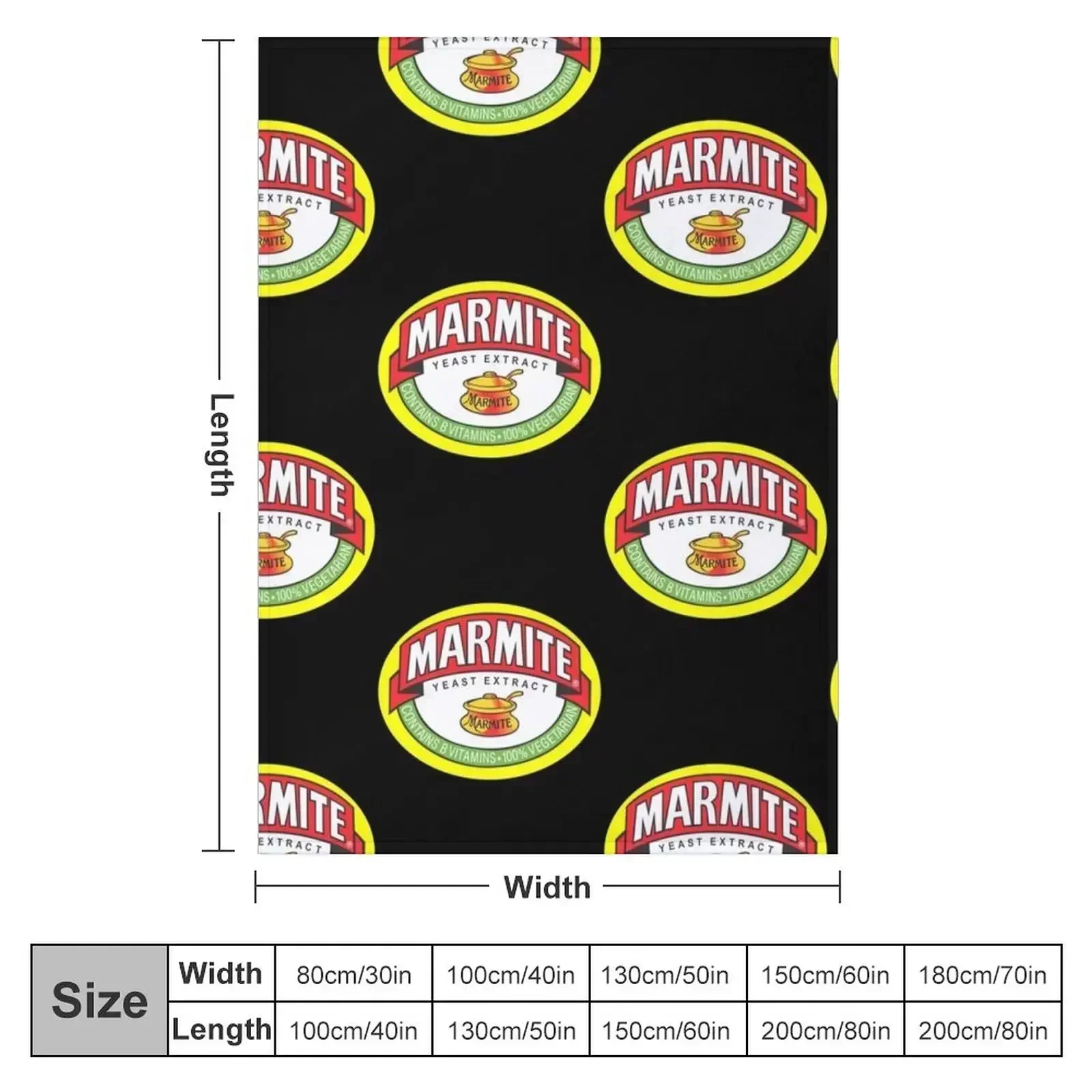 New Spicy Marmite Logo 7 Throw Blanket couch cozy soft plush fuzzy picnic outdoor blanket