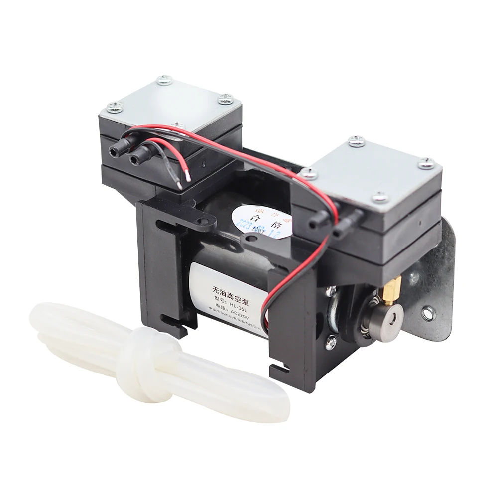 

HL-15L small 12V high positive and negative pressure large flow beauty instrument mute double head diaphragm pump vacuum pump