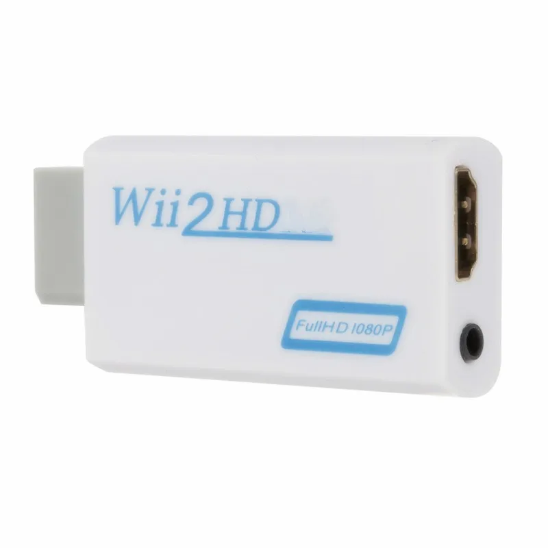 Convertidor HD de Wii a HDMI para PC, adaptador compatible con HDMI, Conector de Monitor HDTV, 1080mm, Audio y vídeo, Wii2HDMI, 3,5 P